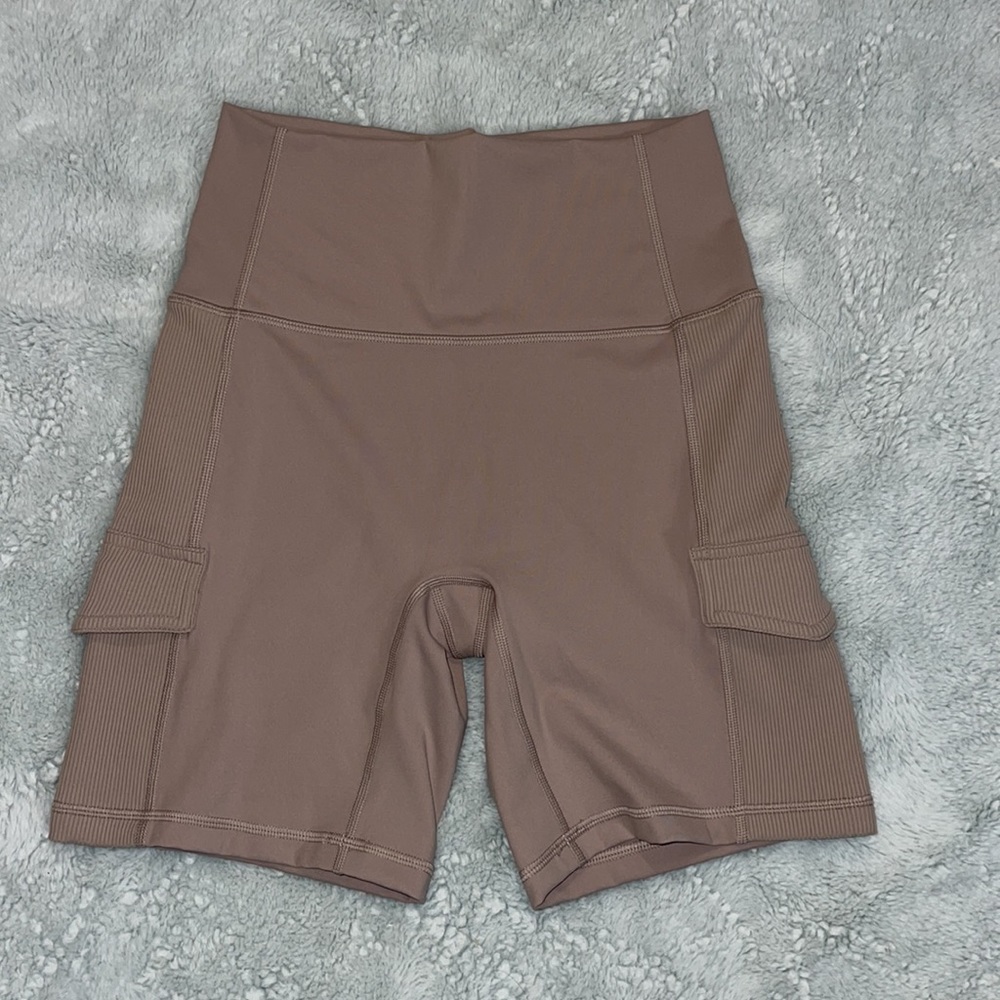 AERIE OFFLINE Goals Ribbed 7" Cargo Pocket Bike Short Sz M - Picture 4 of 10